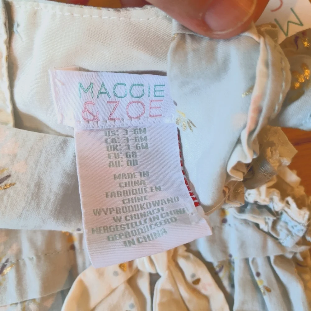 NWT Maggie & Zoe romper 3-6m - Picture 2 of 5